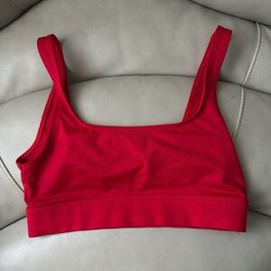 Pink sports bra